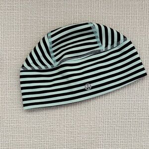 Lululemon Athletica Mint and Black Striped Hat